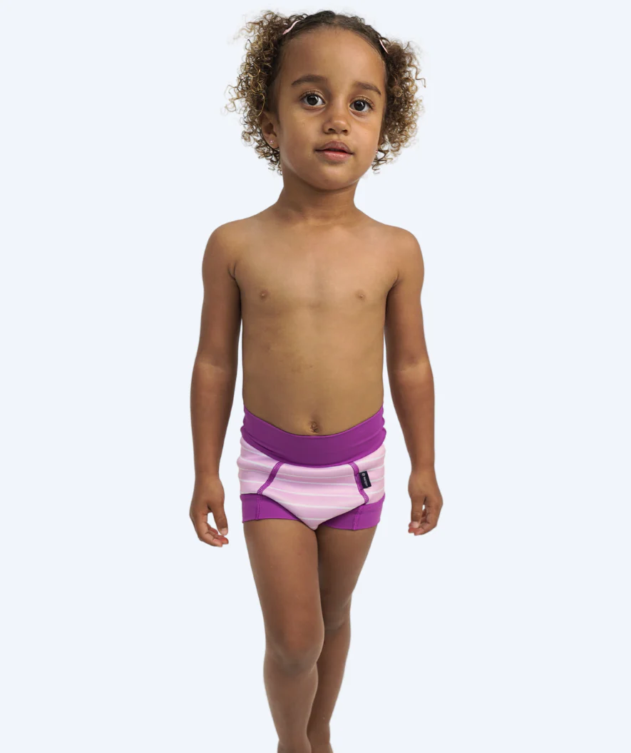 Watery Schwimmwindelhosen für Kinder - Neoprene Swim Nappy - Purple Stripes - Image 8
