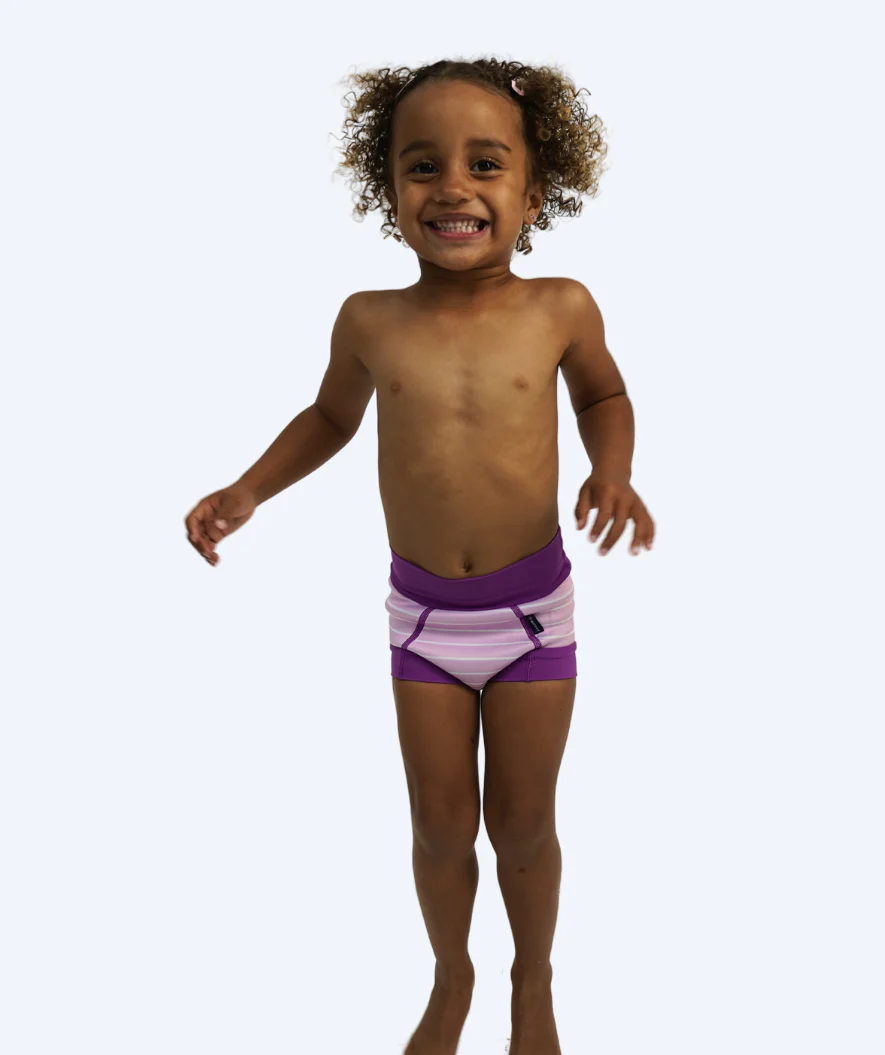 Watery Schwimmwindelhosen für Kinder - Neoprene Swim Nappy - Purple Stripes - Image 9